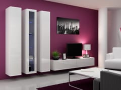 Cama VIGO 2 BI/BI svetainės sekcija Spinta daiktams ir garso / vaizdo technikai laikyti 2