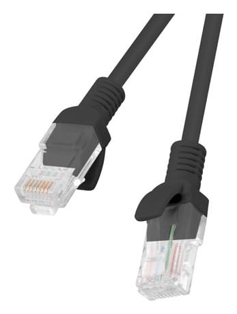 Lanberg PCU6-10CC-0200-BK tinklo kabelis Juoda 2 m Cat6 U/UTP (UTP)
