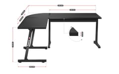HUZARO HERO 6.0 BLACK ŽAIDIMŲ STALAS 8