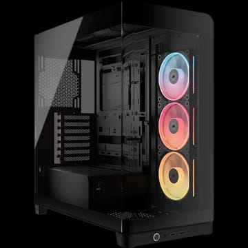 Corsair 4500X LX-R RGB Tempered Glass Mid-Tower, Black „Midi Tower“ Juoda
