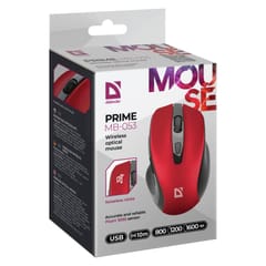 DEFENDER WIRELESS MOUSE PRIME RED 52052 6