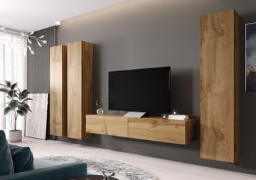Cama VIGO 1 WO/WO svetainės sekcija Spinta daiktams ir garso / vaizdo technikai laikyti