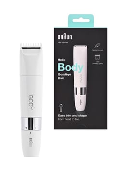 Kirptuvas Series 1 BS1000 BRAUN baltos ir sidabrinės spalvos