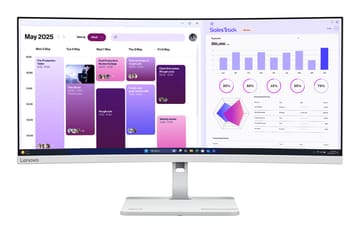 Lenovo L34W-4C kompiuterio monitorius 86,4 cm (34") 3440 x 1440 pikseliai UltraWide Quad HD LED Pilka