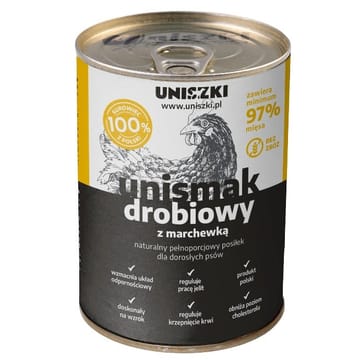 UNISZKI UNIsmak Mono Poultry - drėgnas ėdalas šunims - 400g