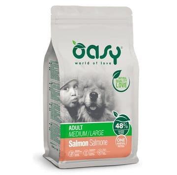 OASY One Animal Protein Adult Medium/Large Salmon - sausas maistas šunims - 12kg