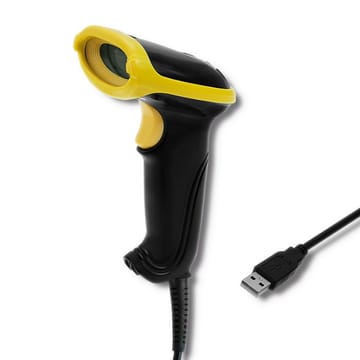 Qoltec 50867 Lazerinis skaitytuvas 1D | 2D | USB | Juoda