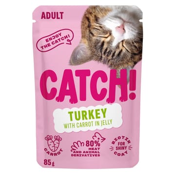 CATCH Turkey and carrot in jelly - šlapias kačių maistas - 85g