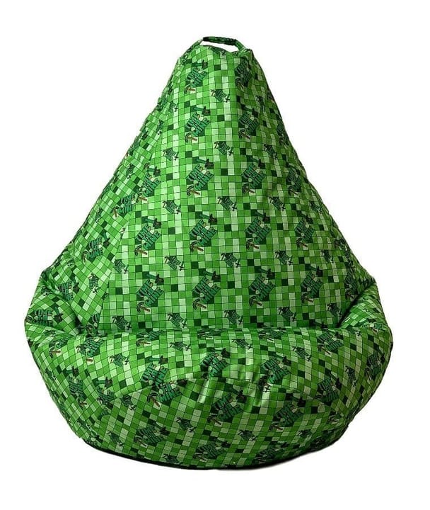 Sako krepšys Pouffe Pear print Minecraft XL 130 x 90 cm