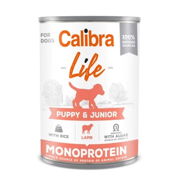 CALIBRA Dog Life Puppy&Junior Lamb & rice - drėgnas ėdalas šunims - 400g