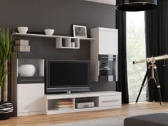 Cama NICK BI svetainės sekcija Spinta daiktams ir garso / vaizdo technikai laikyti 2
