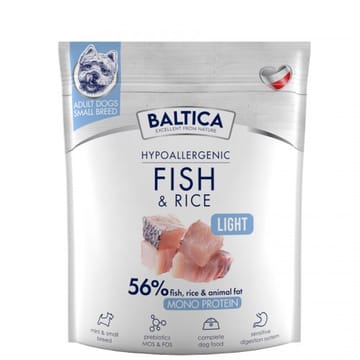 BALTICA Nutraceutic Hypoallergenic Light S Fish with rice - sausas maistas šunims - 1kg