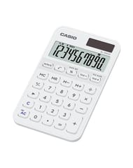 Skaičiuotuvas Casio SL-310YC-WE su baterijomis ir saulės energija, baltas 2
