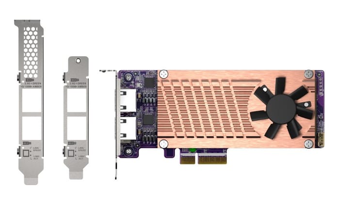 QNAP QM2-2P2G2T tinklo plokštė Vidinis Eternetas 2500 Mbit/s