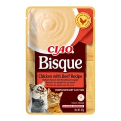 INABA Ciao Bisque Creamy soup with chicken, beef and fish - skanėstas katėms - 24x40g 3