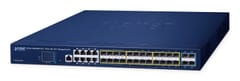 PLANET GS-5220-16S8CR tinklo komutatorius Valdomas L2+ Gigabit Ethernet (10/100/1000) 1U Mėlyna