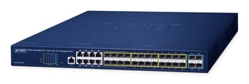 PLANET GS-5220-16S8CR tinklo komutatorius Valdomas L2+ Gigabit Ethernet (10/100/1000) 1U Mėlyna