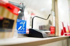 Contacta STS-K035-G-RH Intercom išlenkta dešiniojo mikrofono sistema, laisvai pastatoma 2