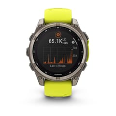 Garmin fenix 8 3,3 cm (1.3") 47 mm Skaitmeninis 260 x 260 pikseliai Lietimui jautrus ekranas Titanas „Wi-Fi“ GPS (palydovinis) 2