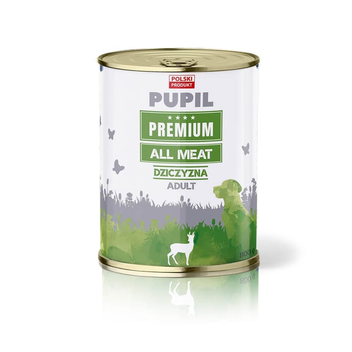 PUPIL Premium All Meat Venison - drėgnas ėdalas šunims - 800g