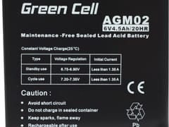 Green Cell AGM02 UPS akumuliatorius Rūgštinis akumuliatorius (VRLA) 2