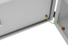 Lanberg WAH1-3450-00S sieninė Rack spinta 10" hermetiška IP55, skirta montuoti ant sienos/stulpo, 340x250x500 pilka (surinkta) 7