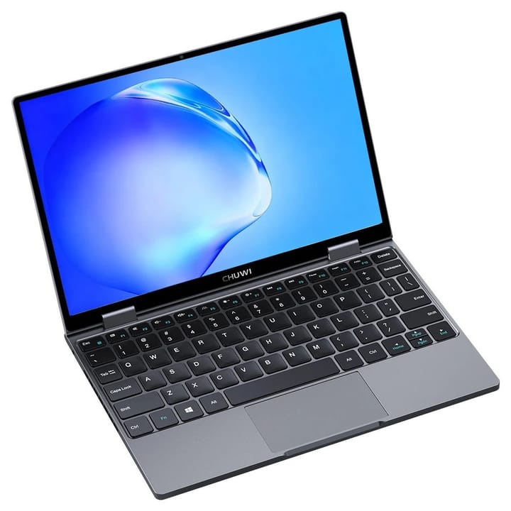 Chuwi MiniBook-X-2023-K4-SR-P U300/10,51" (1200x1920) jutiklinis IPS ekranas/16 GB/512 GB SSD/BT/klaviatūra/x360/Windows 11 Pro, sidabrinė
