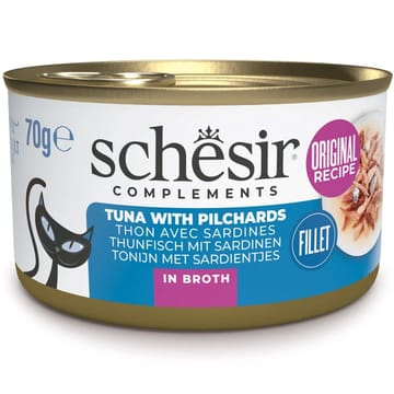 SCHESIR in cooking broth Tuna with sardines - šlapias kačių maistas - 70 g