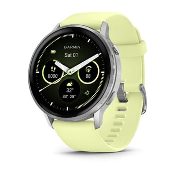 Garmin Venu 010-03014-02 Išmanusis arba sportinis laikrodis 3,56 cm (1.4") AMOLED 45 mm Skaitmeninis 454 x 454 pikseliai Lietimui jautrus ekranas Sidabras „Wi-Fi“ GPS (palydovinis)