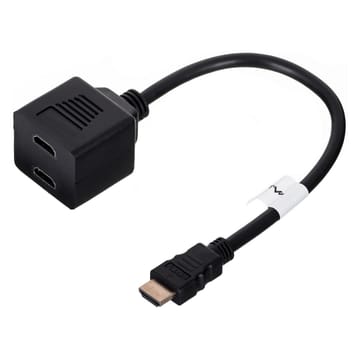 Lanberg AD-0019-BK vaizdo signalų daliklis HDMI 2x HDMI