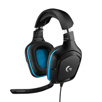 Logitech G 981-000770 Ausinės be mikrofono ir ausinės su mikrofonu Laisvų rankų įranga Vielinis Su lankeliu Žaidimams Juoda, Mėlyna