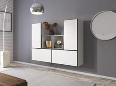 Cama ROCO18 BI/CZ/BI svetainės sekcija Spinta daiktams ir garso / vaizdo technikai laikyti 1