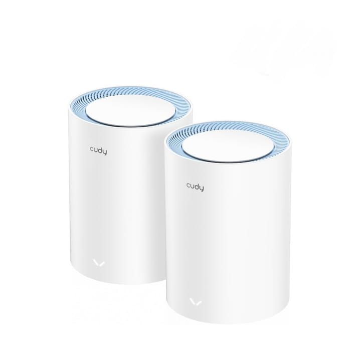 Cudy M1200 2-PACK tinklo „Wi-Fi“ sistema Dviguba juosta (2,4 GHz / 5 GHz) Wi-Fi 5 (802.11ac) Balta 1 Vidinis