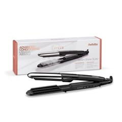 BaByliss Steam Mist Styler Tiesinimo žnyplės Garinis Juoda, Sidabras 2,5 m 3