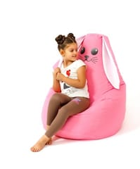 Sako krepšys Pouf Rabbit pink L 105 x 80 cm 3