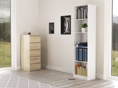 Topeshop R50 BALTA knygų lentyna biurui 6