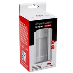 "Maclean" lauko infraraudonųjų spindulių PIR judesio detektorius, atsparus gyvūnams, maks. 1200 W, IP65, MCE385 W 3