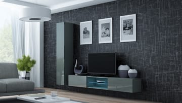 Cama VIGO 21 SZ/SZ svetainės sekcija Spinta daiktams ir garso / vaizdo technikai laikyti