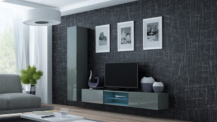 Cama VIGO 21 SZ/SZ svetainės sekcija Spinta daiktams ir garso / vaizdo technikai laikyti
