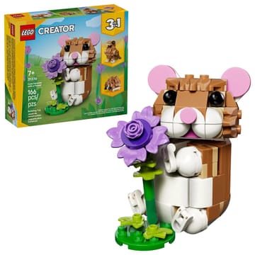 LEGO CREATOR 3 IŠ 1 31376 Mielas žiurkėnas su gėle