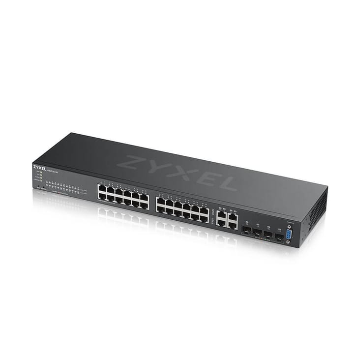 Zyxel GS2220-28-EU0101F tinklo komutatorius Valdomas L2 Gigabit Ethernet (10/100/1000) Juoda