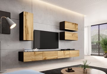 Cama VIGO 13 C/DW svetainės sekcija Spinta daiktams ir garso / vaizdo technikai laikyti