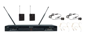 Relacart UR-230D MT (belaidis rinkinys su bodypack ir dviem ausinėmis bei dviem lavalier mikrofonais)