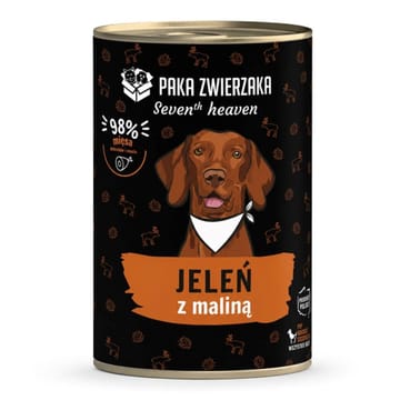 PAKA ZWIERZAKA Seventh Heaven Elniena su avietėmis Mono - drėgnas pašaras šunims - 400g