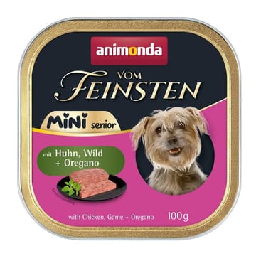 ANIMONDA Vom Feinsten Senior Mini Chicken with game and oregano - drėgnas ėdalas šunims - 100g
