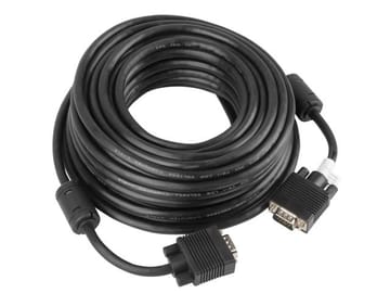 Lanberg CA-VGAC-10CC-0100-B VGA kabelis 10 m VGA (D-Sub) Juoda