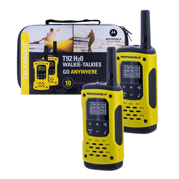 MOTOROLA RADIOTELEFON T92 H2O walkie-talkie 16 kanalų 2 vnt Juoda, geltona