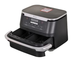 Ninja AF550EU gruzdintuvė Dvigubas 6,6 L Autonominės 2470 W Karšto oro gruzdintuvė Juoda, Sidabras 3
