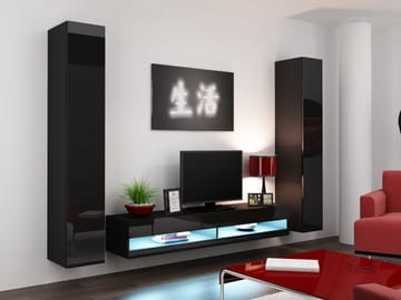 Cama VIGO NEW4 CZ/CZ svetainės sekcija Spinta daiktams ir garso / vaizdo technikai laikyti