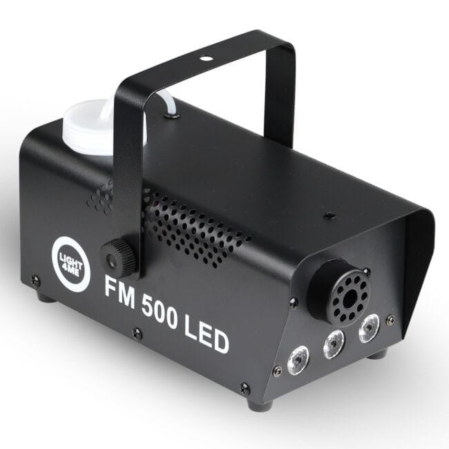 Light4Me FM 500 LED V2 - 500 W dūmų/rūko generatorius su 3x1 W RGB šviesos efektu